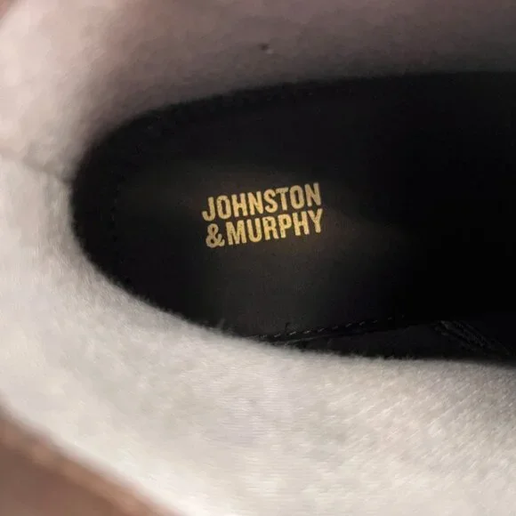 Johnston & Murphy Chadwick Boots Size 10.5M Black Leather EVA Rubber Lug Sole - Picture 8 of 16